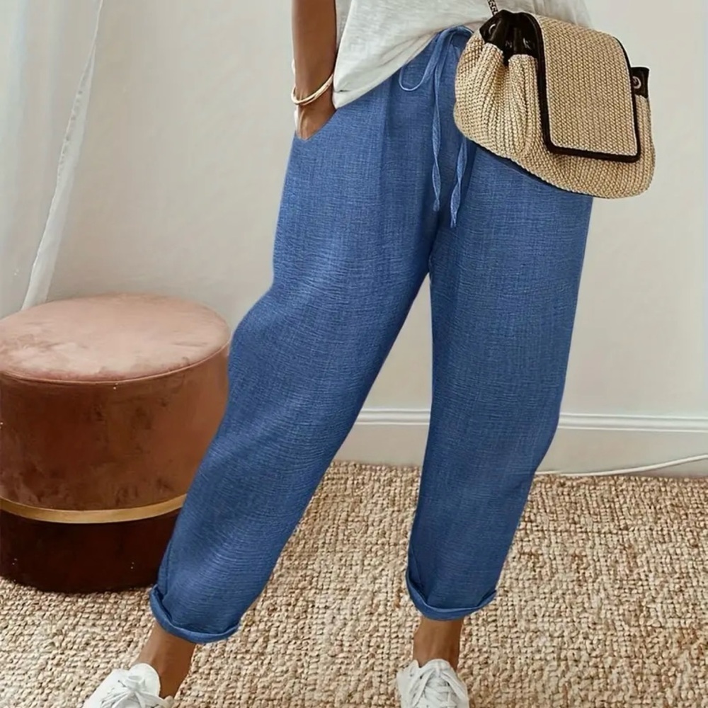 3/$30 - NWOT - Casual Blue Lightweight Summer Pants - Denim color